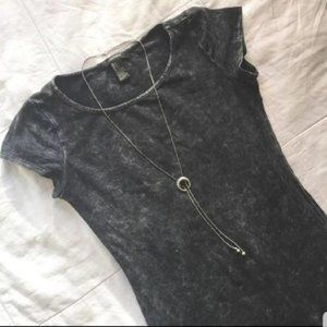 Acid wash t shirt dress